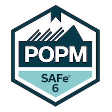 POPM certification badge for Agile training and coaching
