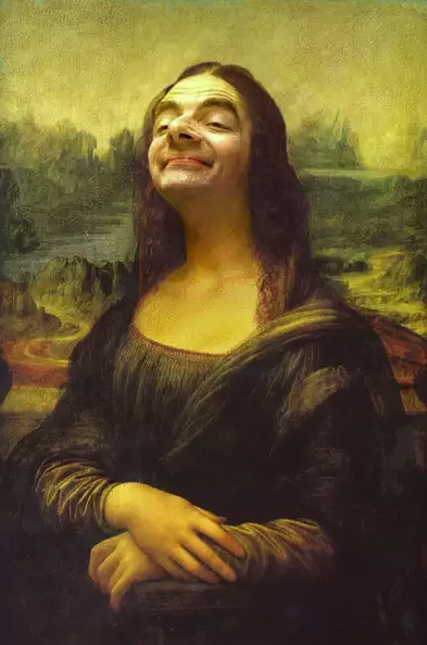 Fake Agile Release Train as Mona Lisa with face of Mr. Bean